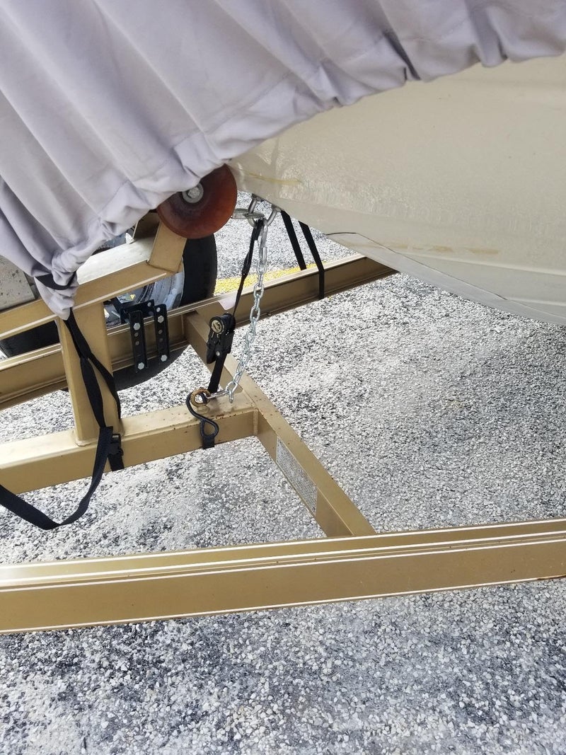 Tie Down Bow Safety Chain â€“ 3/16 in. x 15-1/2 in. Steel, Zinc-Platedâ€“ Heavy Duty Marine Boat Trailer Safety Chain with 3/8 in. S-Hook & Wire Latch â€“ Secure Towing Trailer Accessory Replacement Part - Image 5